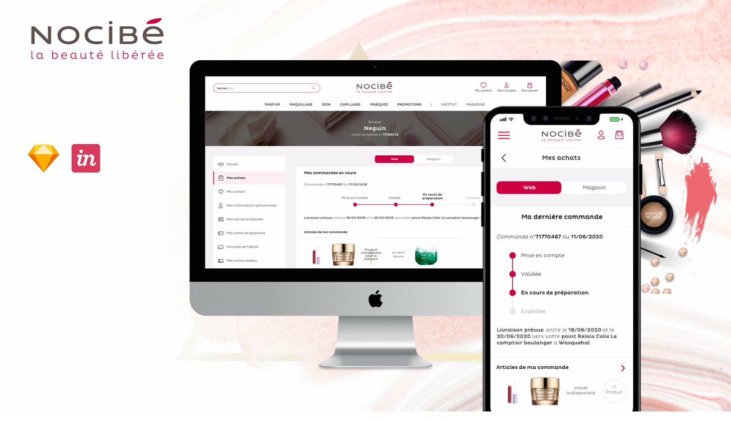 Nocibé — Page d'accueil et espace client